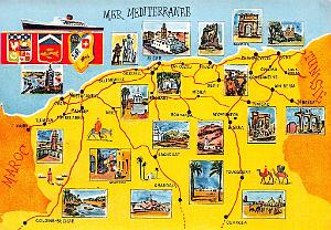 ALGERIE - CARTE-PLAN
